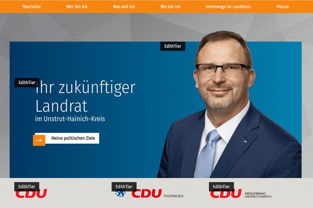 Inhaltspositionen beim EdithTier CMS