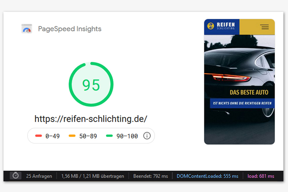 Pagespeed EdithTier CMS
